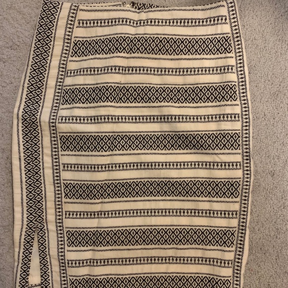 LOFT Tribal Pattern Pencil Skirt Size 2 - Picture 1 of 3